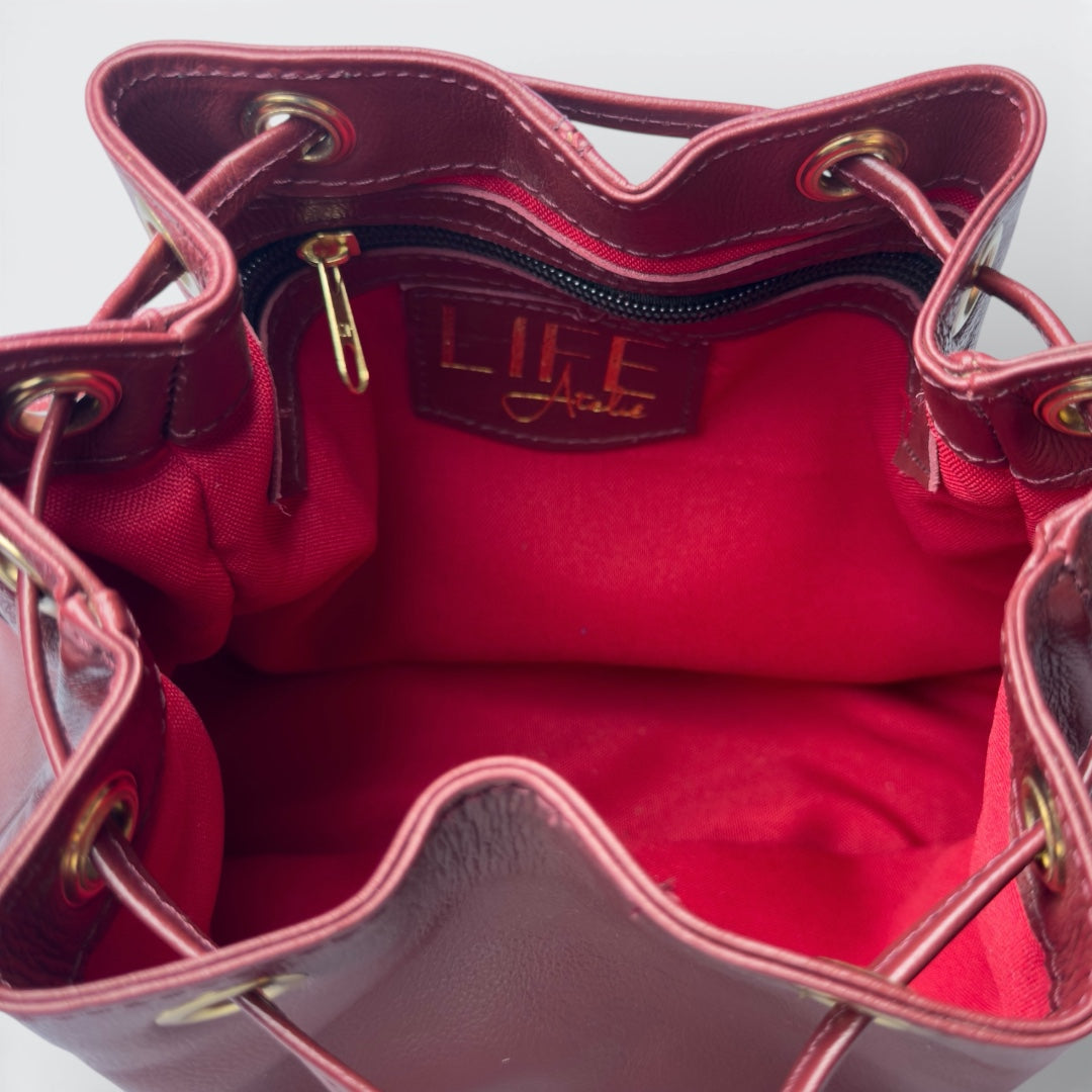 Bolsa Clara - Vermelho Cereja