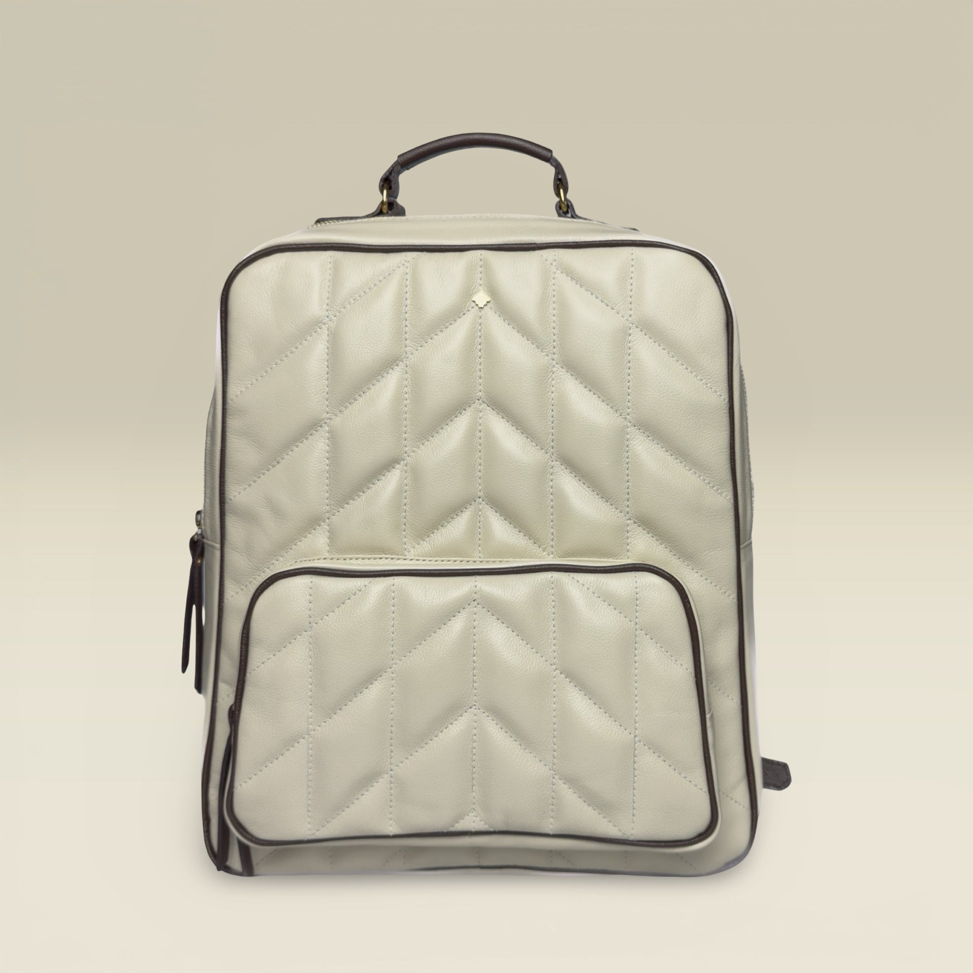 Mochila Vic - Off White & Café