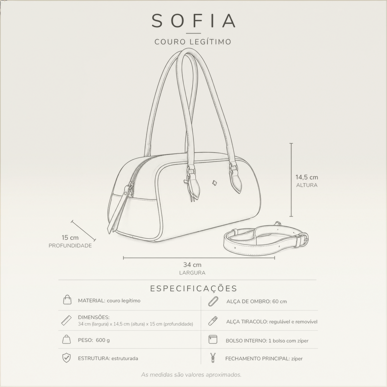 Bolsa Sofia - Café