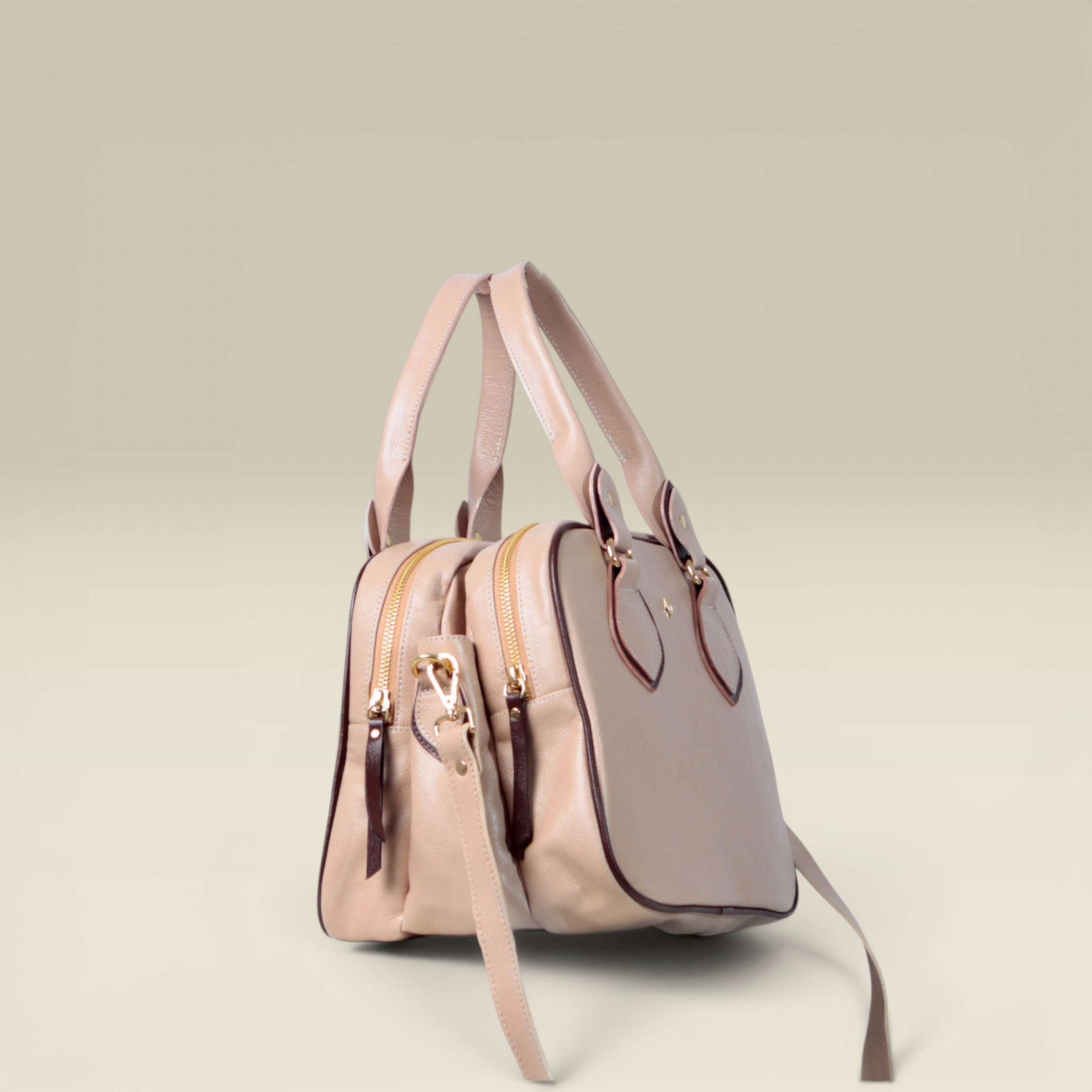 Bolsa Carmem -  Nude & Café