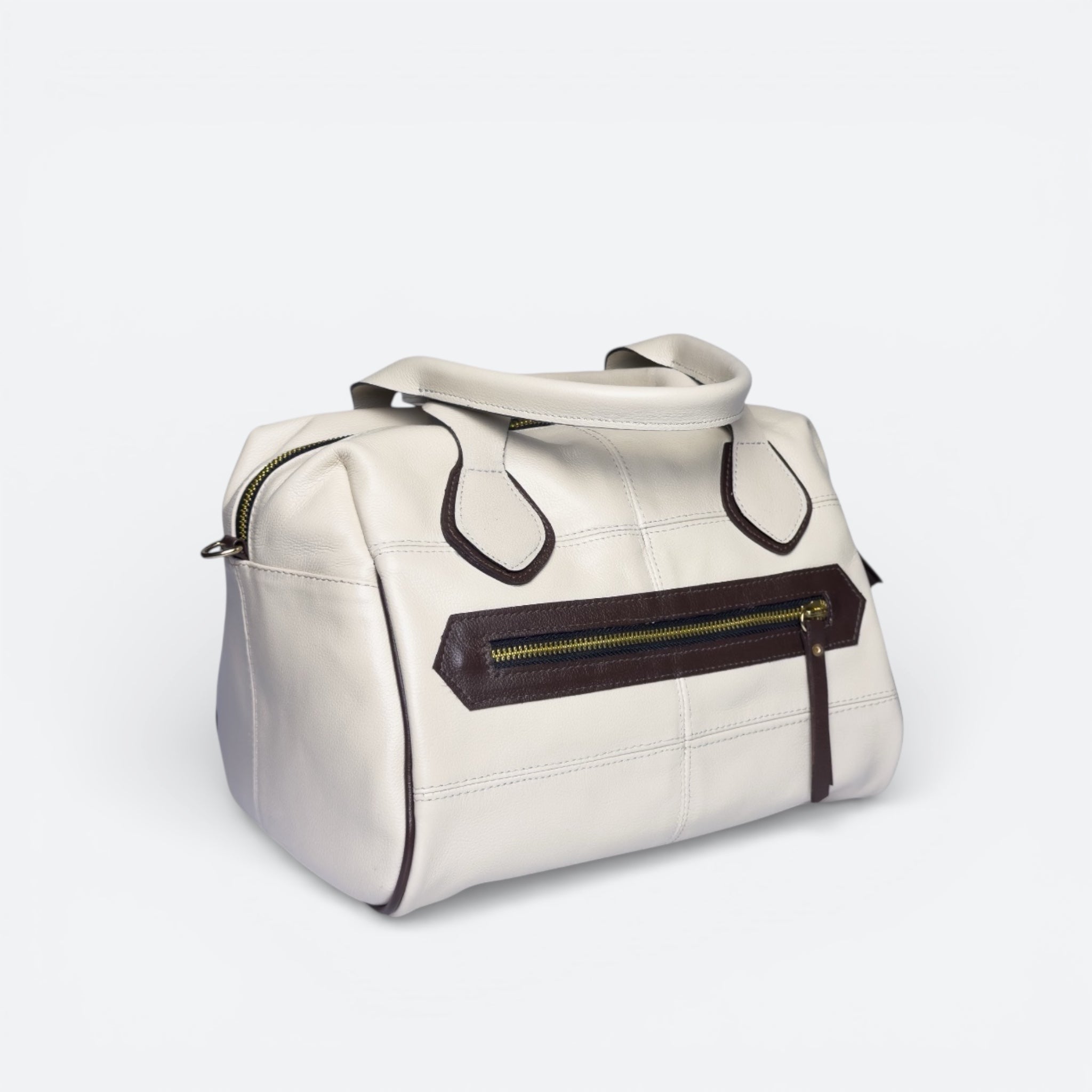 Bolsa Leticia - Off White & Café