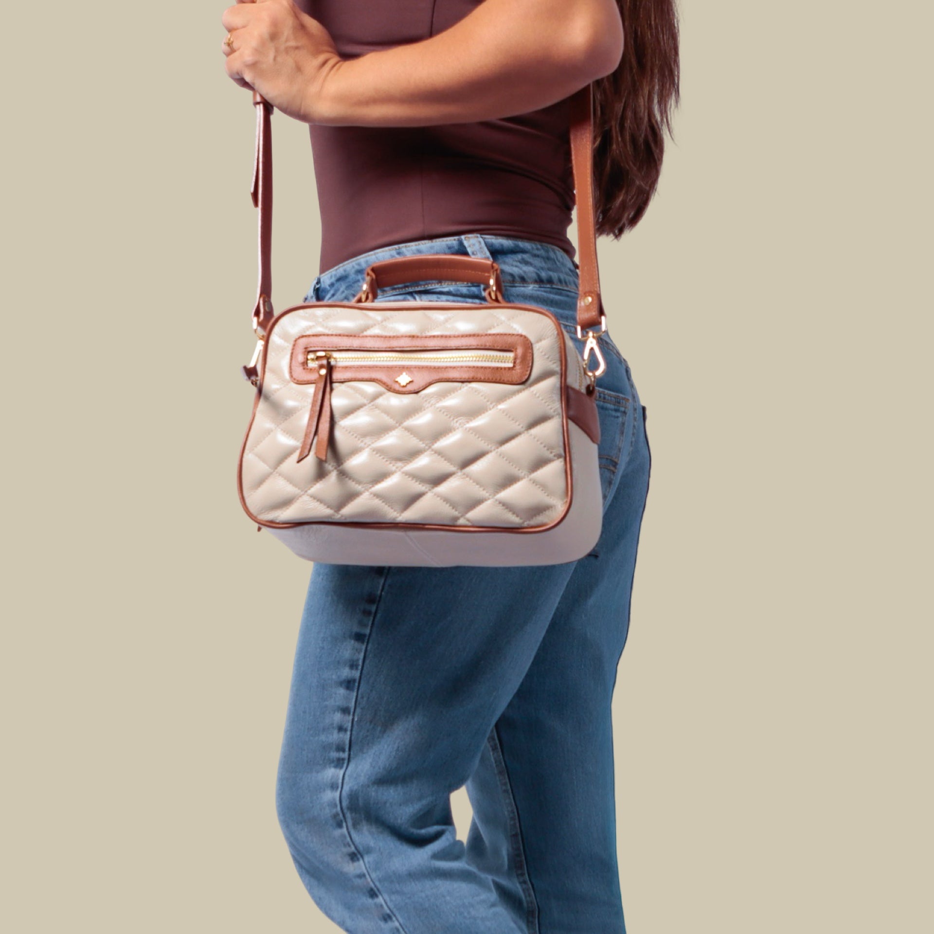 Bolsa Sara G-Off White & Sela