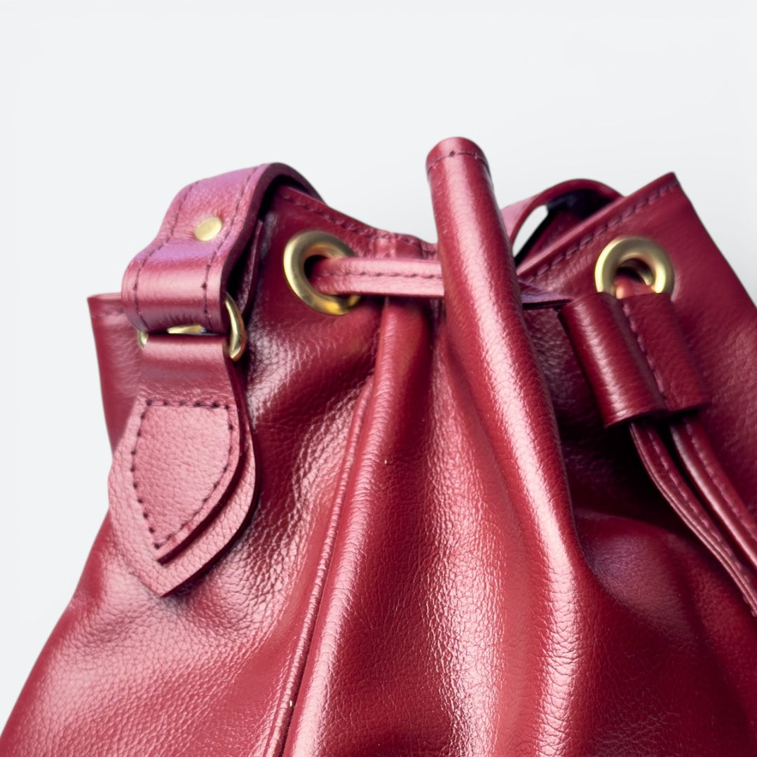 Bolsa Clara - Vermelho Cereja