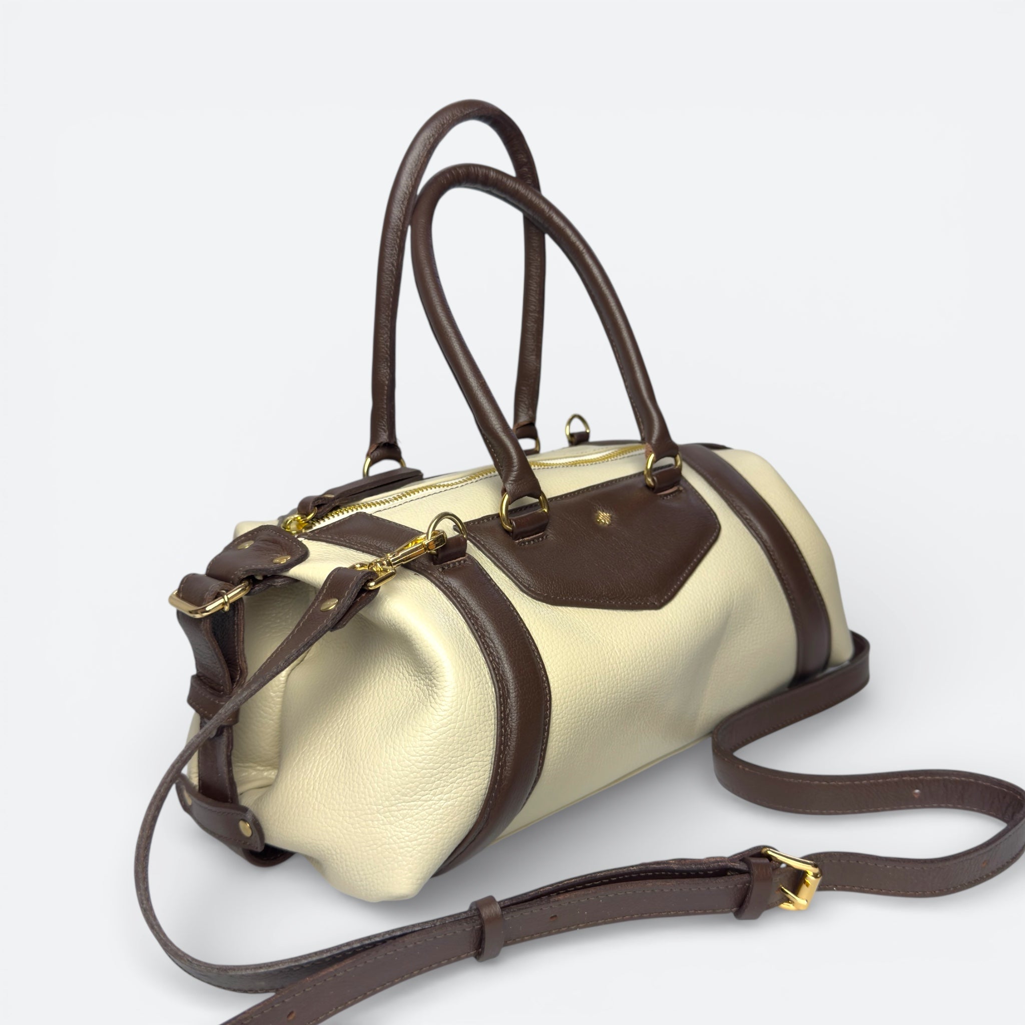 Bolsa Luiza- Off White & Café