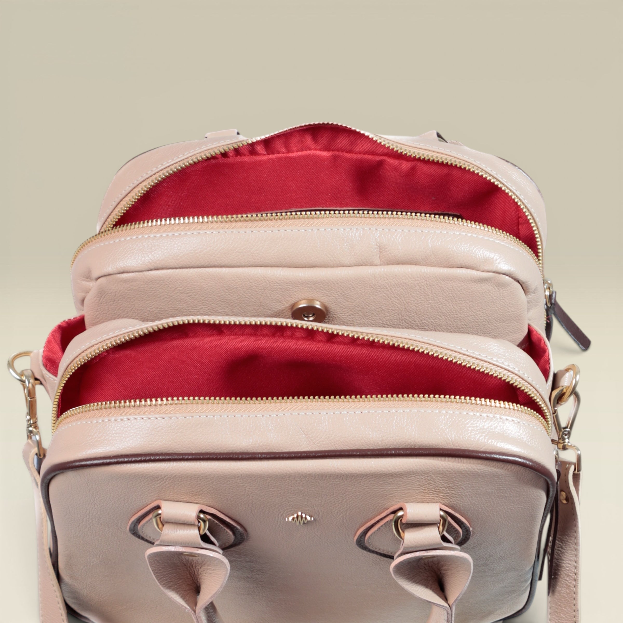 Bolsa Carmem -  Nude & Café