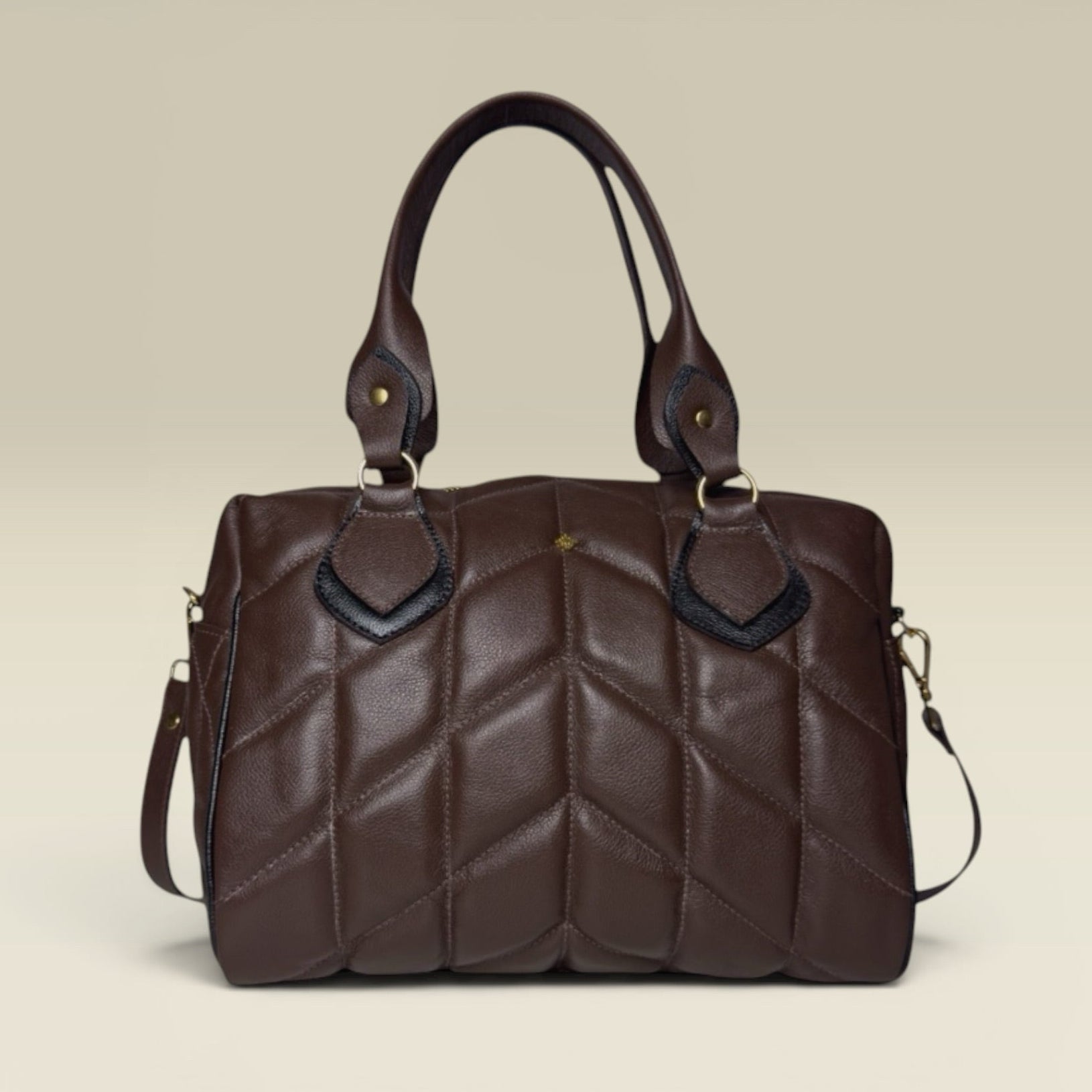 Bolsa Luana - Café & Preta