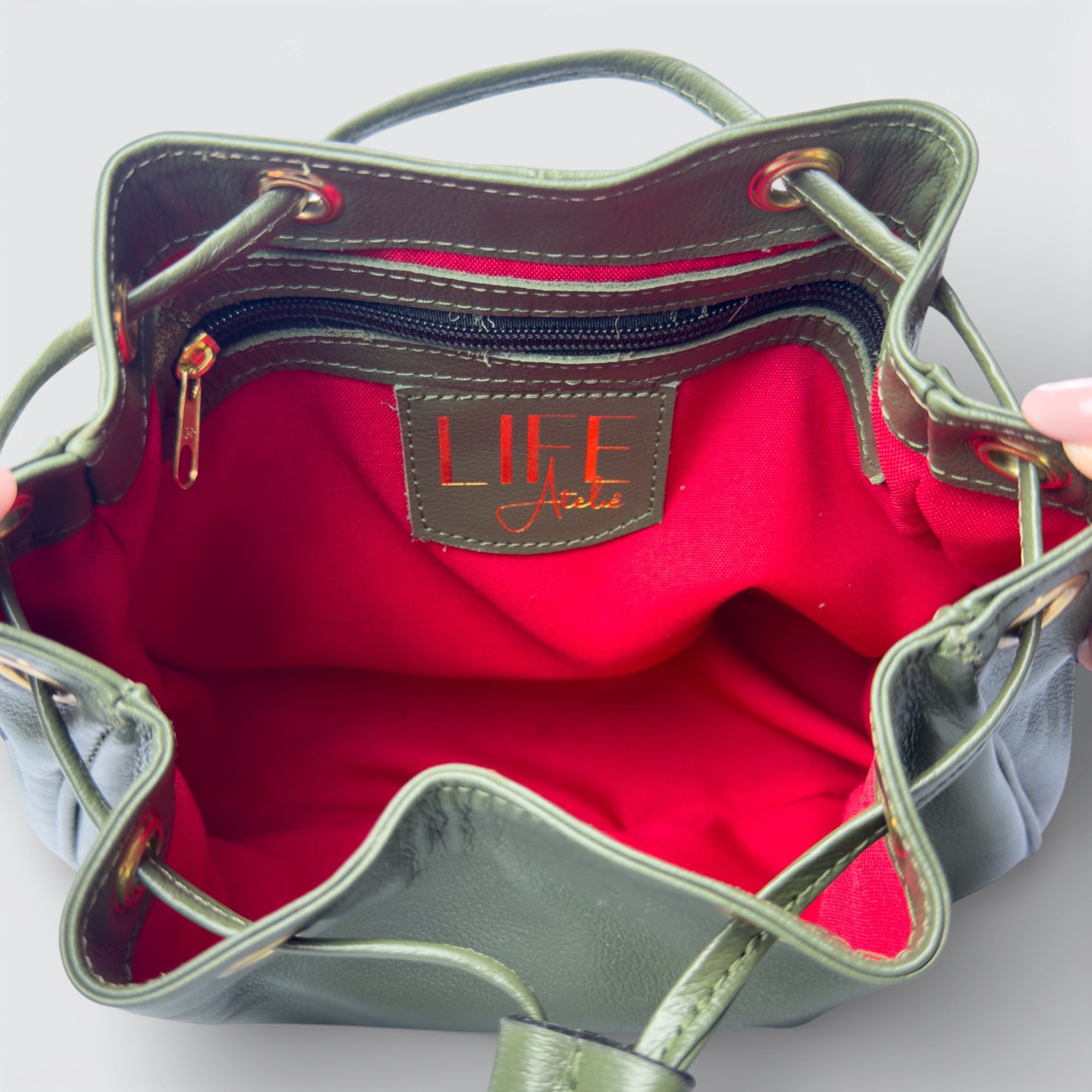 Bolsa Clara - Verde Militar