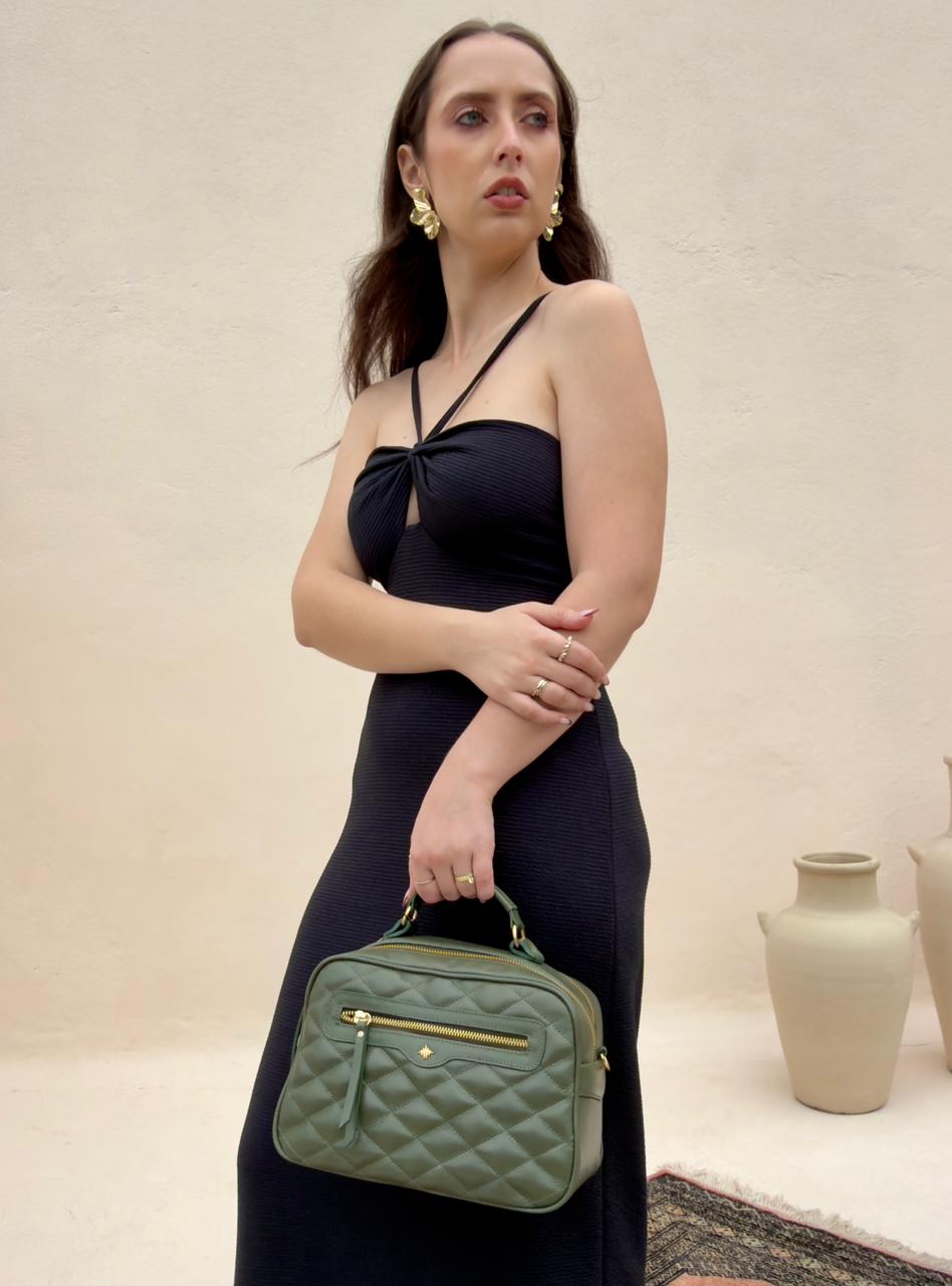 Bolsa Sara G -  Verde Militar